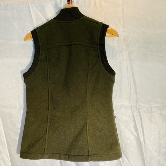 Eddie Bauer vest, Sz XS, Olive Green. Zip up, toggle closures.P2P 17” Length 24” - Picture 4 of 10